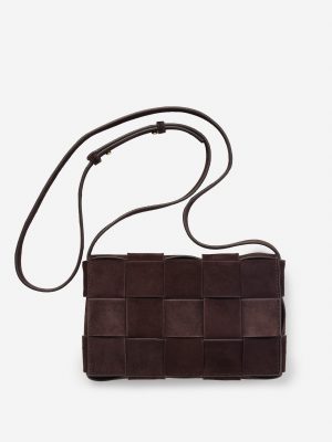 Una Woven Suede Crossbody