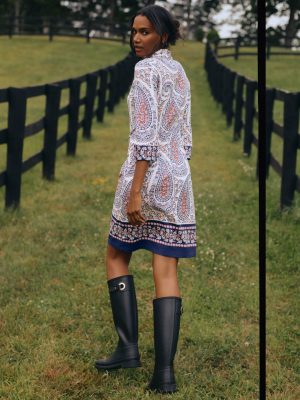 Zelda Dress in Paisley Splendor Edge