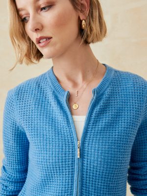 Kesia Cashmere Zip Cardigan