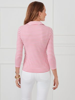 Aida 3/4 Sleeve Top in Stripe
