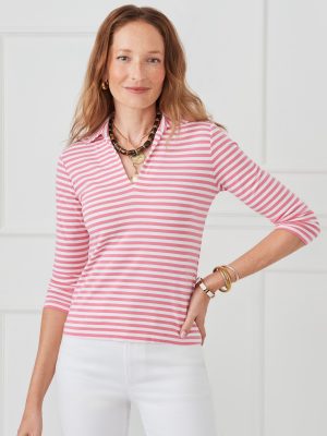Aida 3/4 Sleeve Top in Stripe