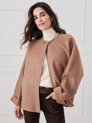 Bora Cape in Glen Plaid