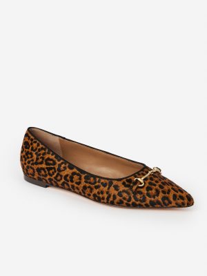 Ayelet Pony Hair Flats in Leopard