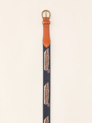 Needlepoint Belt in Chris Craft