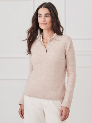 Cam Cashmere Polo Sweater