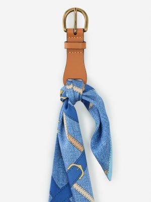 Carla Scarf Belt in Buckhead Belt Texture