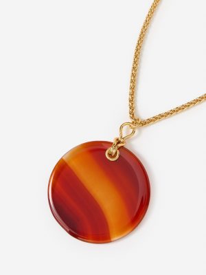 Carnelian Pendant Necklace