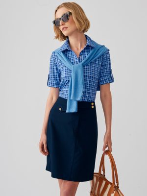 Cornelia Shirt in Layered Lines