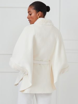 Davos Faux Fur Cape