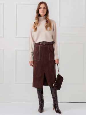 Finnian Faux Suede Skirt