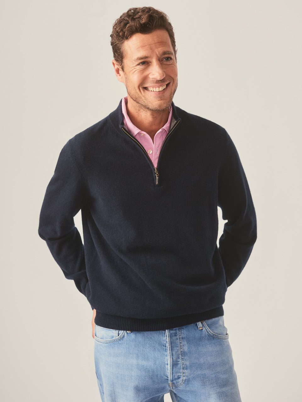 Henry Cashmere 1/4 Zip