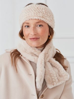 Lainey Faux Fur Braided Neckwarmer