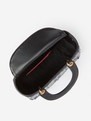 Mathilde Sequin Handbag in Black Watch