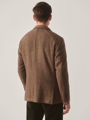 McCown Wool Sport Coat in Herringbone