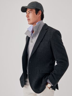 McCown Sport Coat in Broken Herringbone