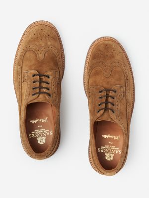 Suede Wingtip Shoes