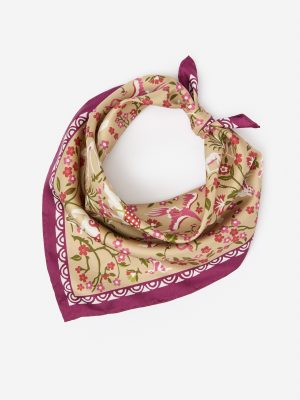 Nikka Silk Scarf in Country Garden Square