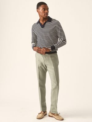 Amalfi Polo Sweater in Stripe