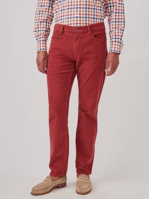 Parker 5-Pocket Straight Pants in Italian Stretch Cord