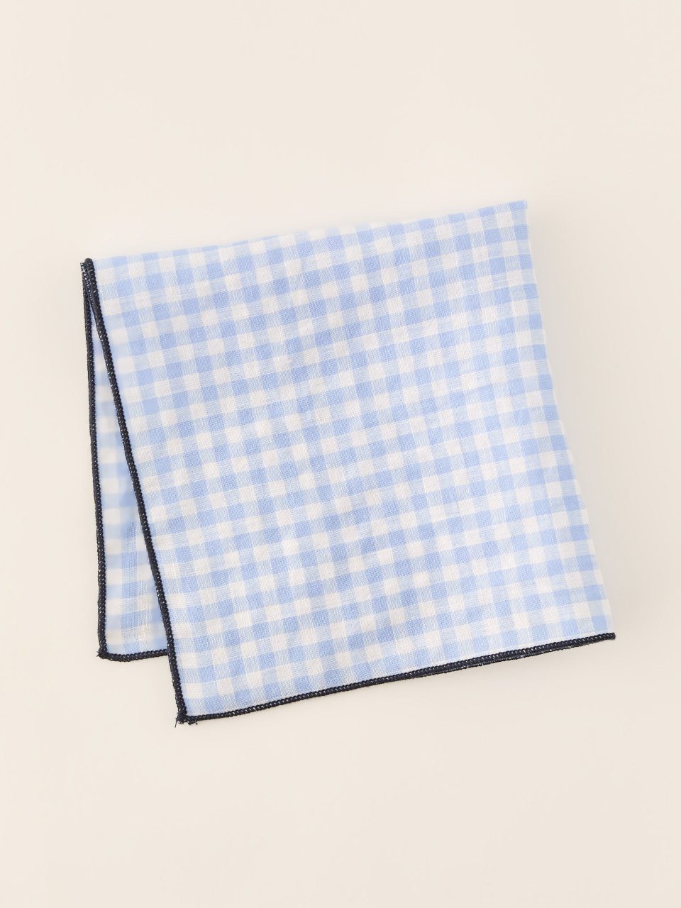 Linen Pocket Square in Gingham