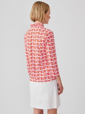 Sahara Ruffle Top in Edition Dot