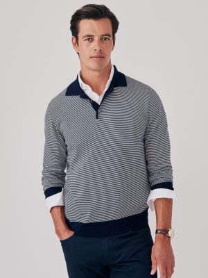 Savona Polo Sweater in Stripe