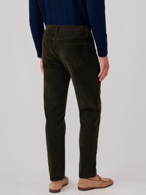 Parker 5-Pocket Straight Pants in Italian Stretch Cord