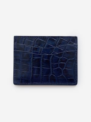 Leather Cardcase in Croc