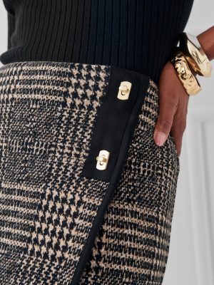 Suzette Skirt in Glen Plaid