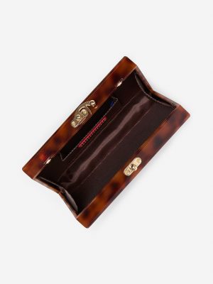 Talia Clutch in Tortoise