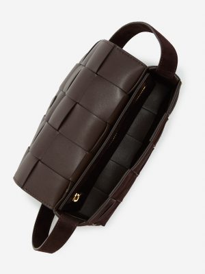 Una Woven Suede Crossbody