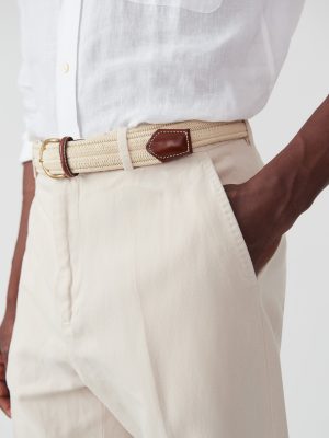 Linen Cotton Twill Oxford Pants