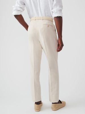 Linen Cotton Twill Oxford Pants