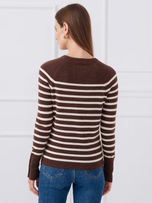 Zosia Cashmere Sweater in Stripe