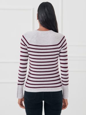 Zosia Cashmere Sweater in Stripe