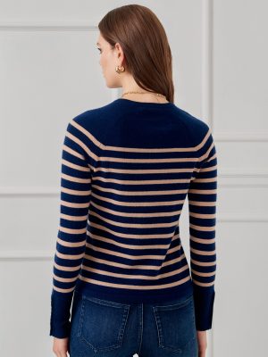 Zosia Cashmere Sweater in Stripe